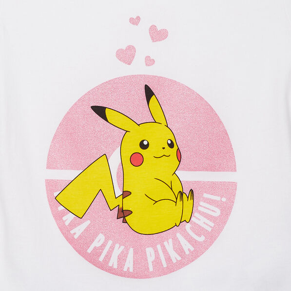 Ensemble pyjama 2 pièces Pokémon blanc fille
