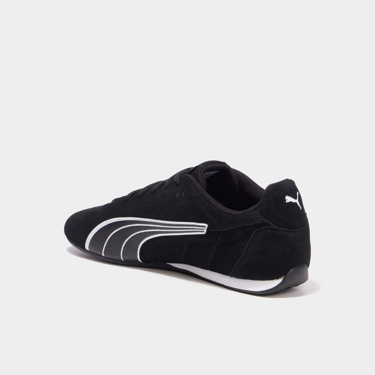 Baskets running en cuir Puma Catch SD noir homme