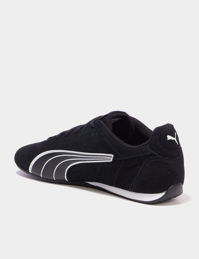 Baskets running en cuir Puma Catch SD noir homme