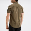 Chemise manches courtes Liberto vert kaki homme