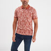 Polo droit manches courtes coton Creeks terracotta homme