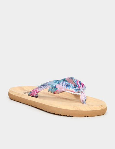 Tongs de plage multicolore femme