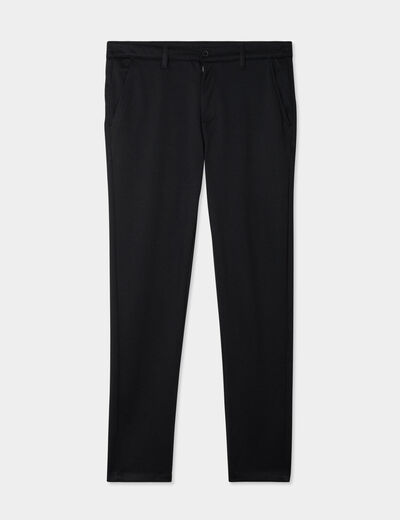 Pantalon chino slim noir homme