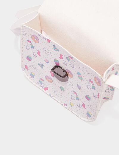 Sac bandoulière blanc fille