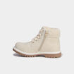 Bottines avec d&eacute;tails fausse fourrure creme fille