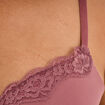 Soutien-gorge embo&icirc;tant padd&eacute; dentelle vieux rose femme