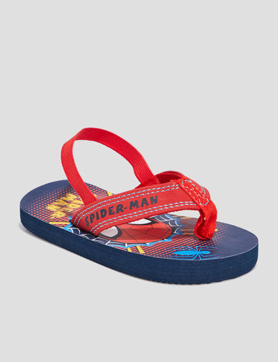 Tongs Spider-Man bleu marine garçon