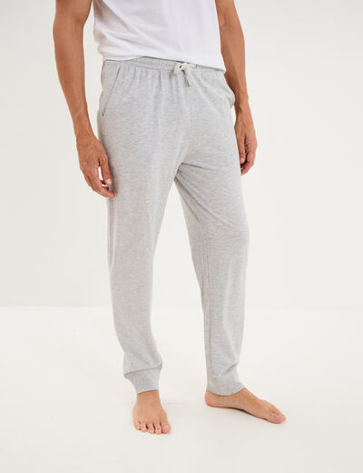 Lot 2 pantalons de pyjama coton gris homme