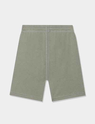 Lot 2 shorts de jogging à coulisse vert kaki garçon
