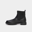 Boots chaussettes crant&eacute;es noir femme