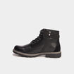 Bottines montantes crant&eacute;es zipp&eacute;es noir homme