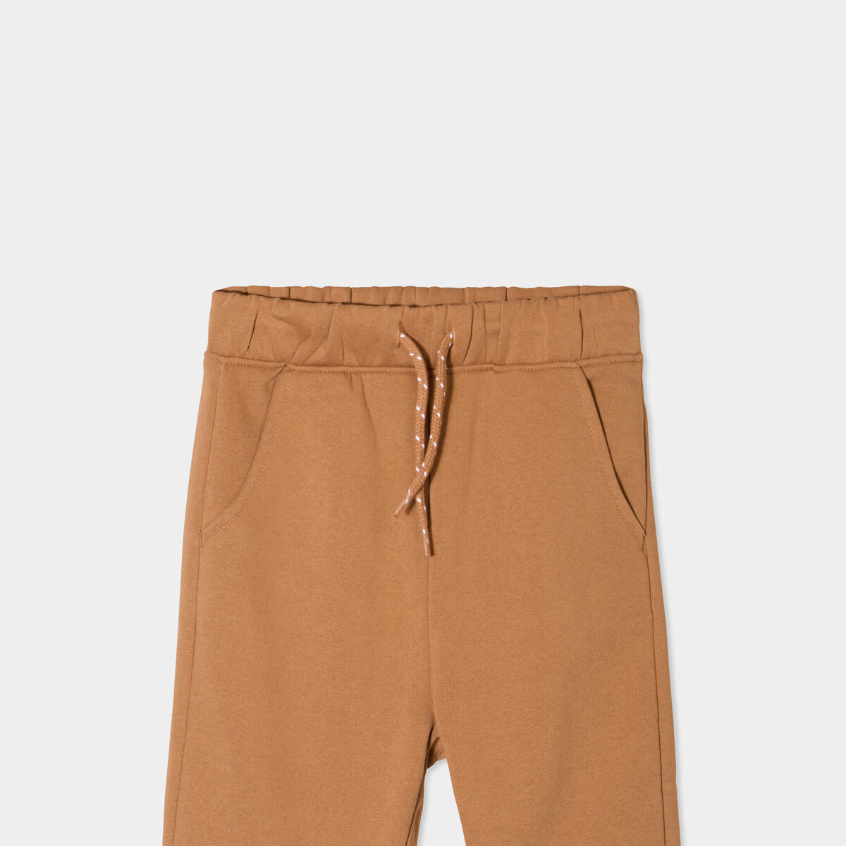 Pantalon de jogging molleton camel gar&ccedil;on