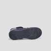 Babies en cuir bleu marine fille