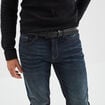 Ceinture à boucle noir homme