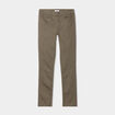 Pantalon slim stretch vert kaki femme