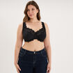 Soutien-gorge corbeille dentelle noir femme grande taille