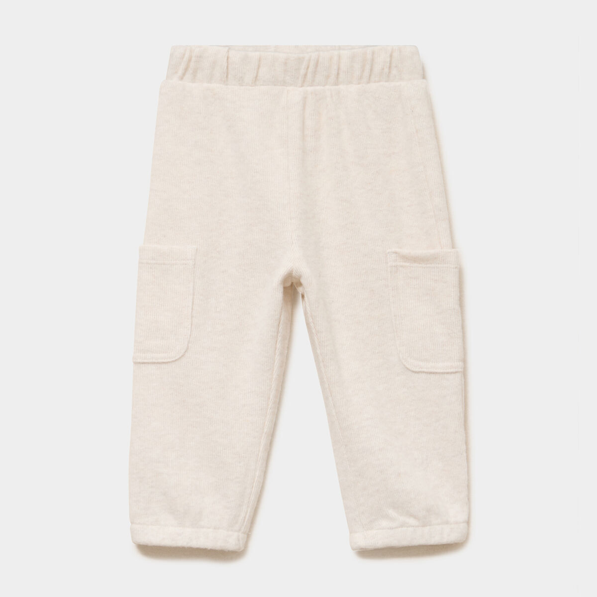 Pantalon maille 2 poches beige b&eacute;b&eacute; gar&ccedil;on