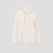 Sweat molleton &agrave; capuche hoodie ecru homme