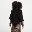 Poncho asymétrique noir femme