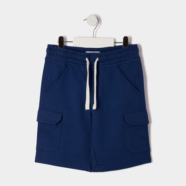 short droit bleu marine garcon Short droit bleu marine garçon