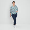 Jeans slim taille haute bleu femme grande taille