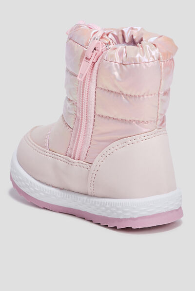 Bottes de neige rose bébé fille