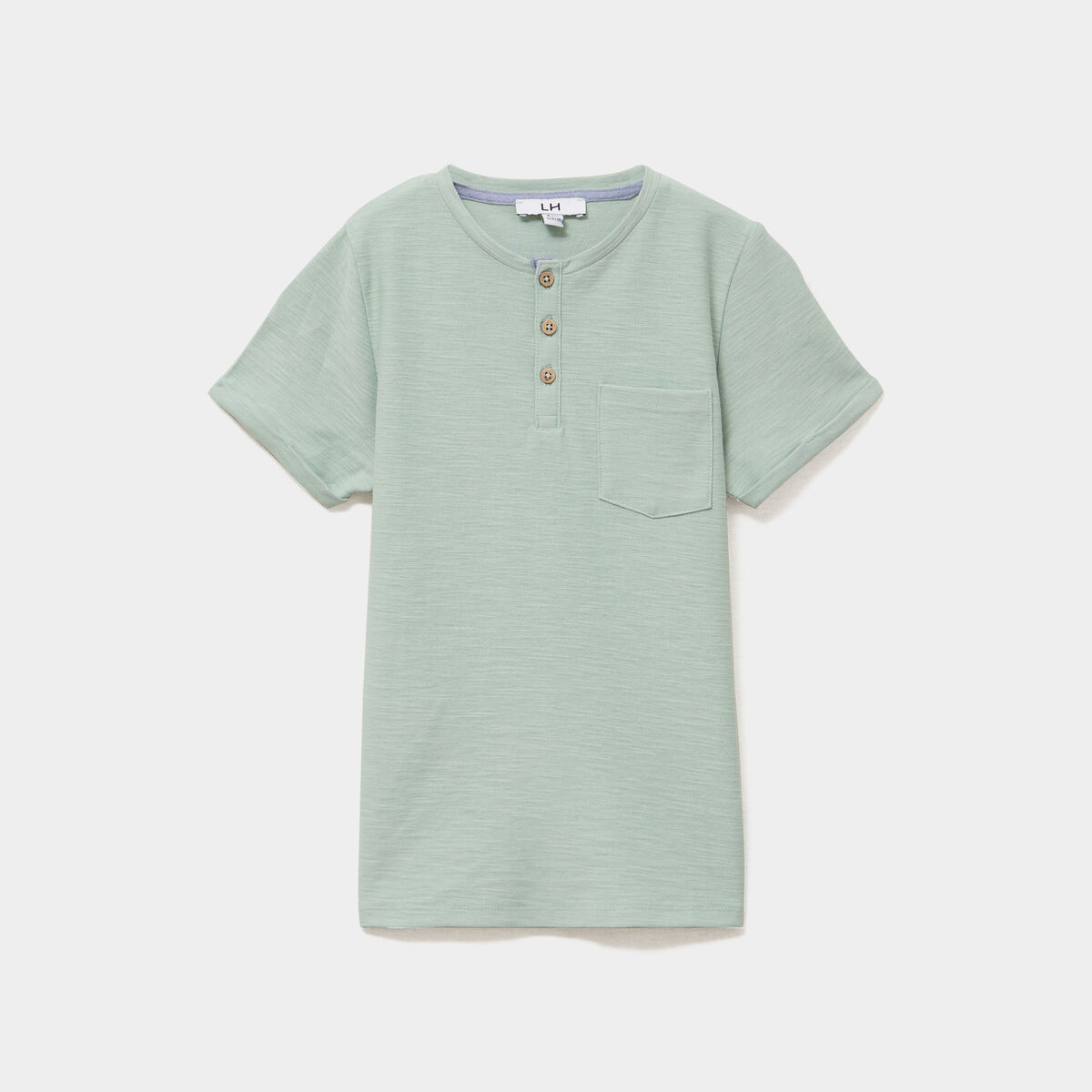 T-shirt manches courtes vert pastel gar&ccedil;on