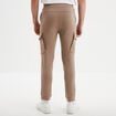 Pantalon de jogging cargo slim taupe homme