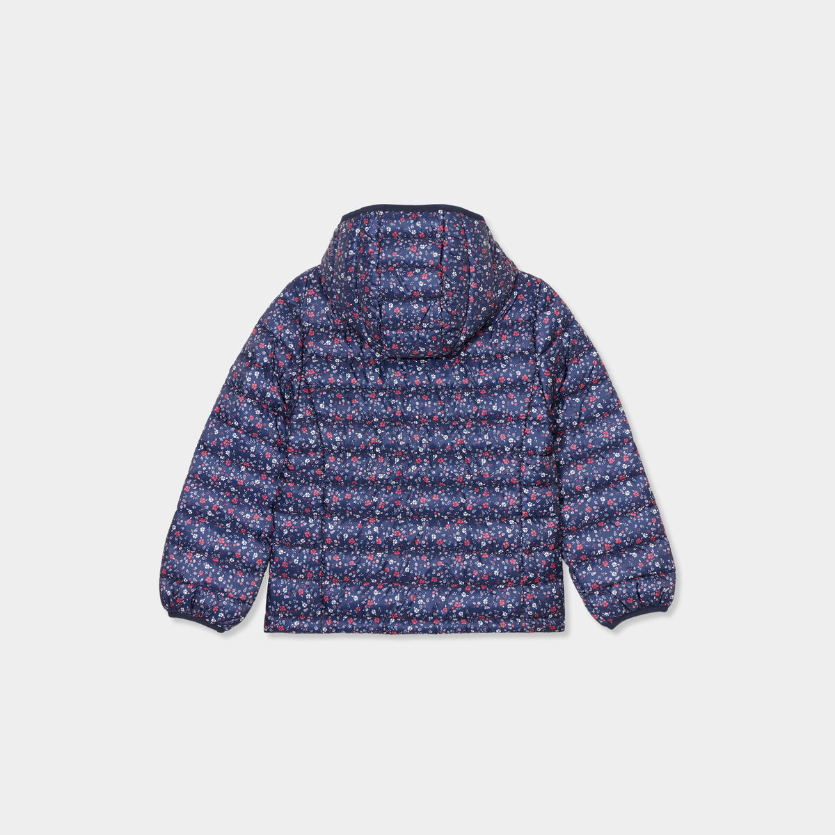 Doudoune l&eacute;g&egrave;re imperm&eacute;able &agrave; capuche bleu marine fille