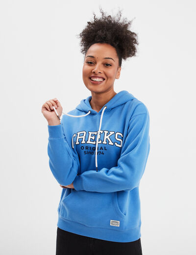 Sweat à capuche hoodie Creeks Original bleu femme