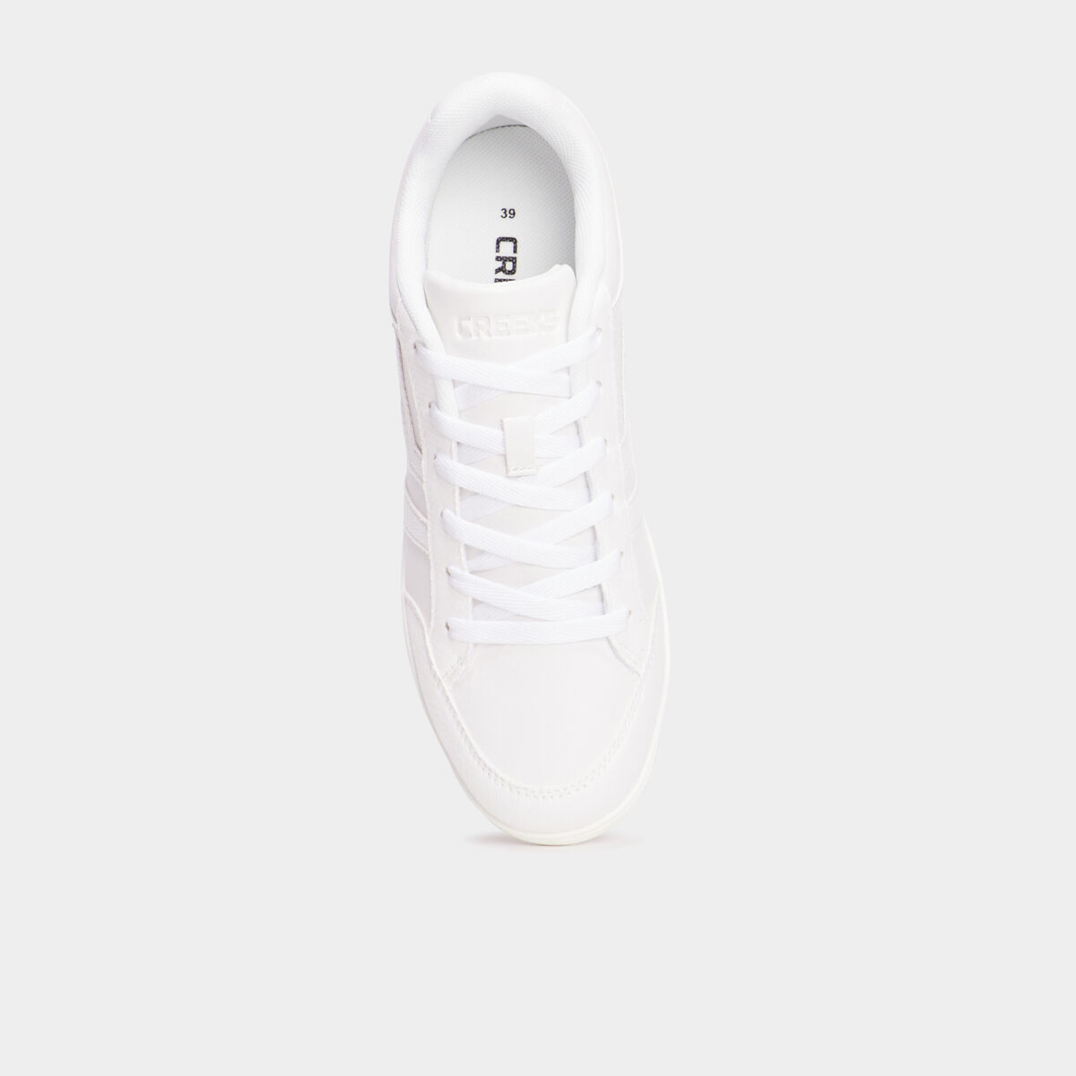 Tennis basses &agrave; lacets blanc femme