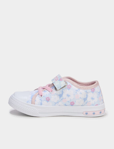 Tennis basses en toile lumineuses Stitch multicolore fille