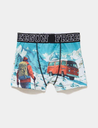 Boxer bleu gar&ccedil;on