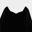 Robe patineuse effet velours et strass noir fille