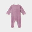 Dors-bien effet velours manches longues violet clair b&eacute;b&eacute;