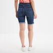 Bermuda en jean slim denim stone femme