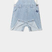 Ensemble 2 pi&egrave;ces coton salopette jean bleu clair b&eacute;b&eacute; gar&ccedil;on