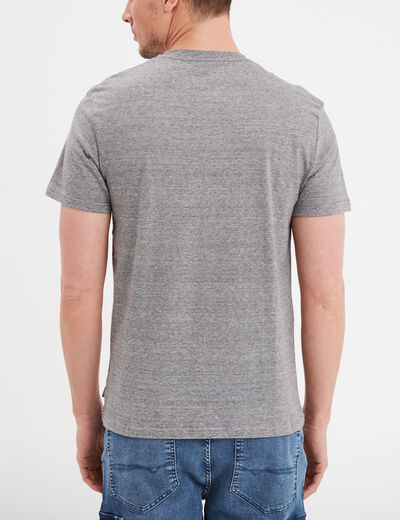 T-shirt col rond manches courtes Creeks gris foncé homme