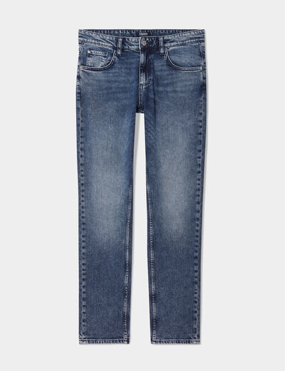 Jeans denim straight 5 poches Creeks denim blue black homme