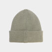 Bonnet tricot&eacute; vert kaki mixte
