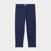 Pantacourt slim 5 poches bleu marine femme