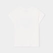 T-shirt manches courtes coton ivoire fille