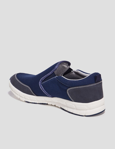Loafers avec languette d'enfilage bleu marine homme
