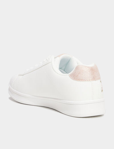 Tennis basses à lacets Creeks blanc femme