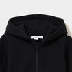 Sweat zipp&eacute; molletonn&eacute; &agrave; capuche noir b&eacute;b&eacute; gar&ccedil;on