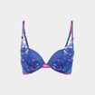 Soutien-gorge push-up bleu electrique femme