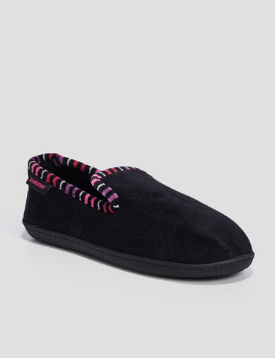 Chaussons Isotoner noir femme