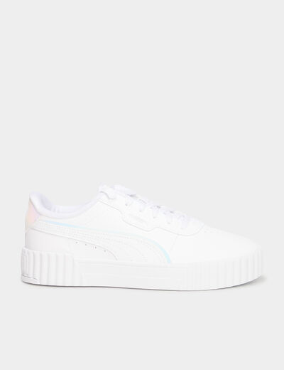 Tennis basses &agrave; lacets Carina Puma mauve fille