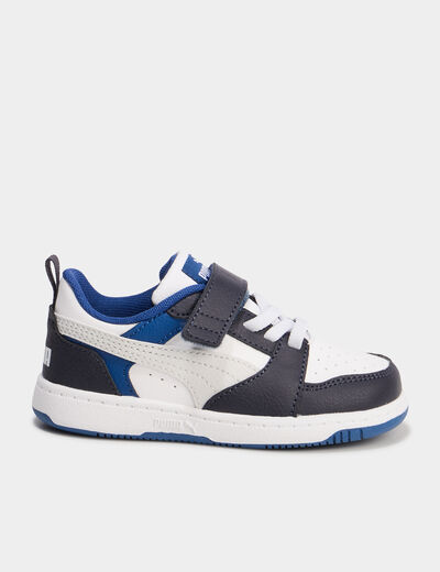 Tennis basses Puma Rebound V6 bleu fonc&eacute; gar&ccedil;on