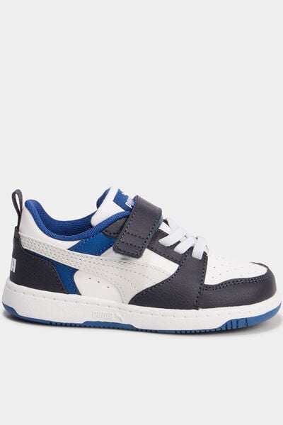 Tennis basses Puma Rebound V6 bleu fonc&eacute; gar&ccedil;on